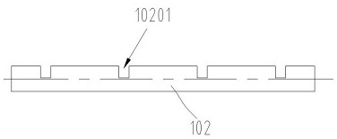 Rotating disc type bar-shaped food slitting device