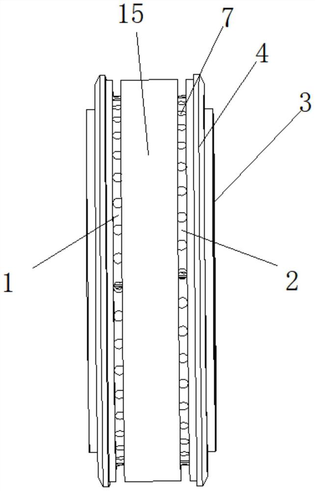 Cooling roller flow guide device for amorphous ribbon production