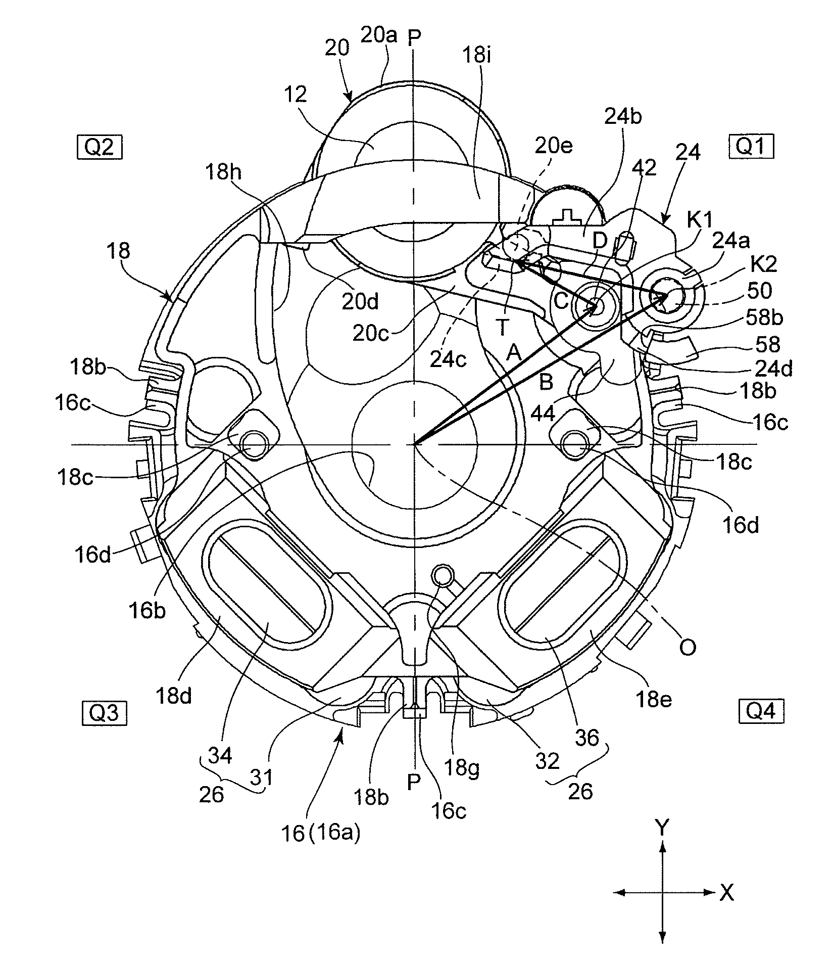 Position controller for removable optical element