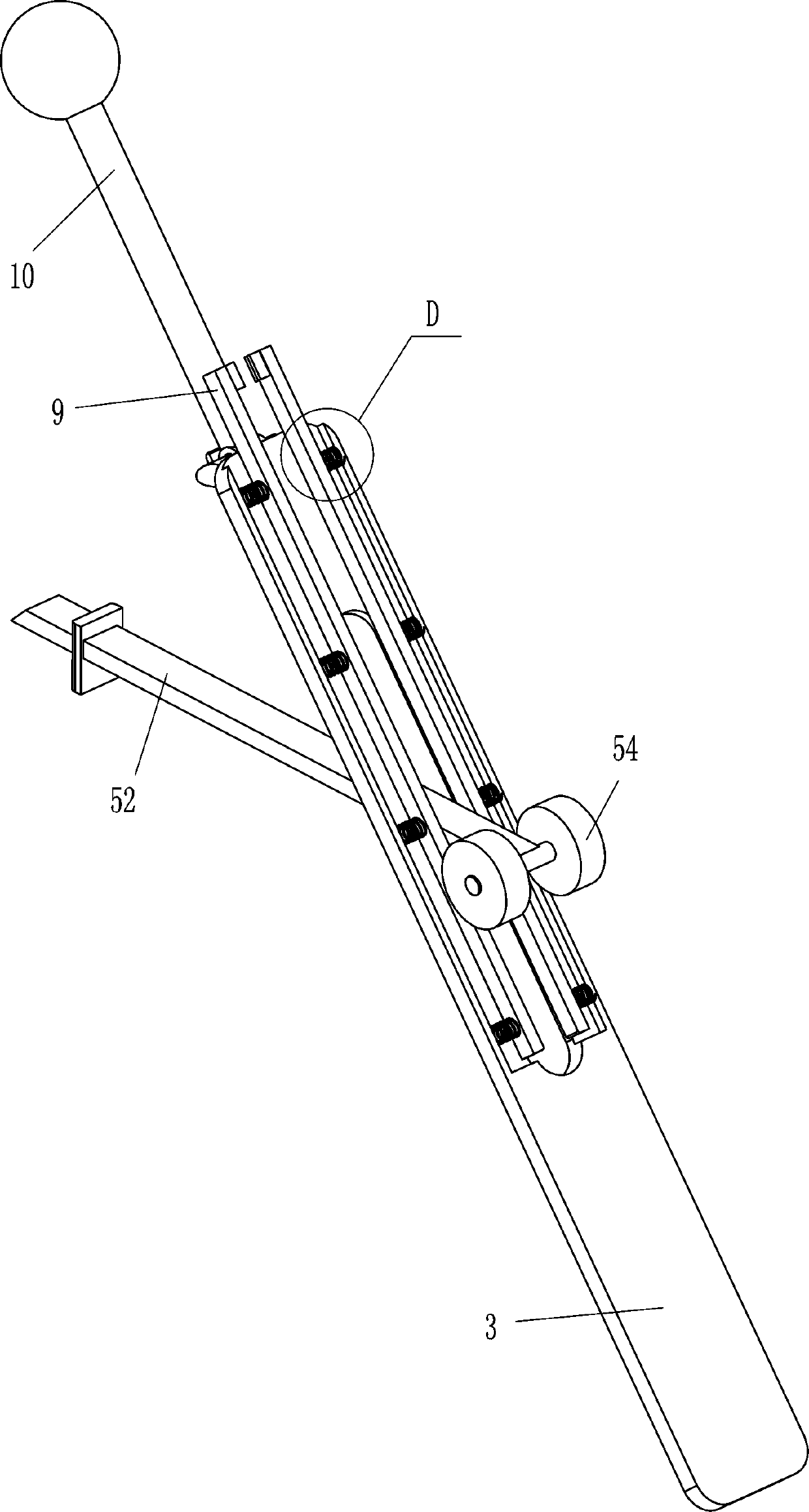 Shot hole periphery loose ballast clearing device for detonation