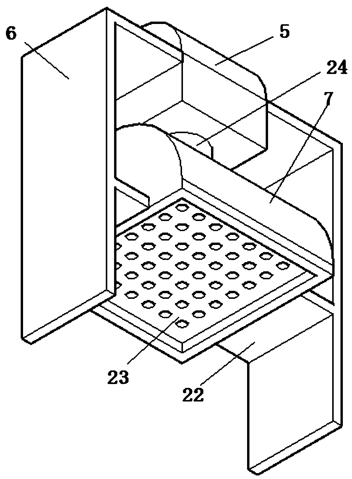 Ceramsite cooling device for sludge ceramsite preparation