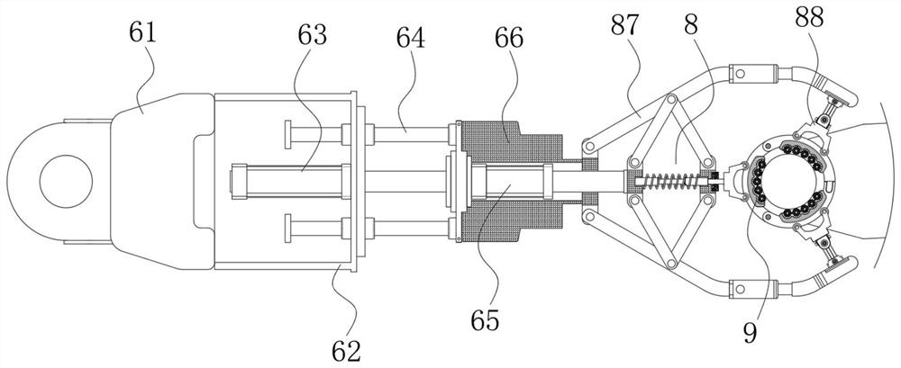 Feeding device for sanitation truck garbage can