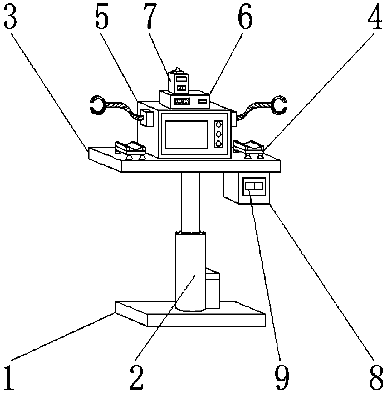 Psychological stress response testing device