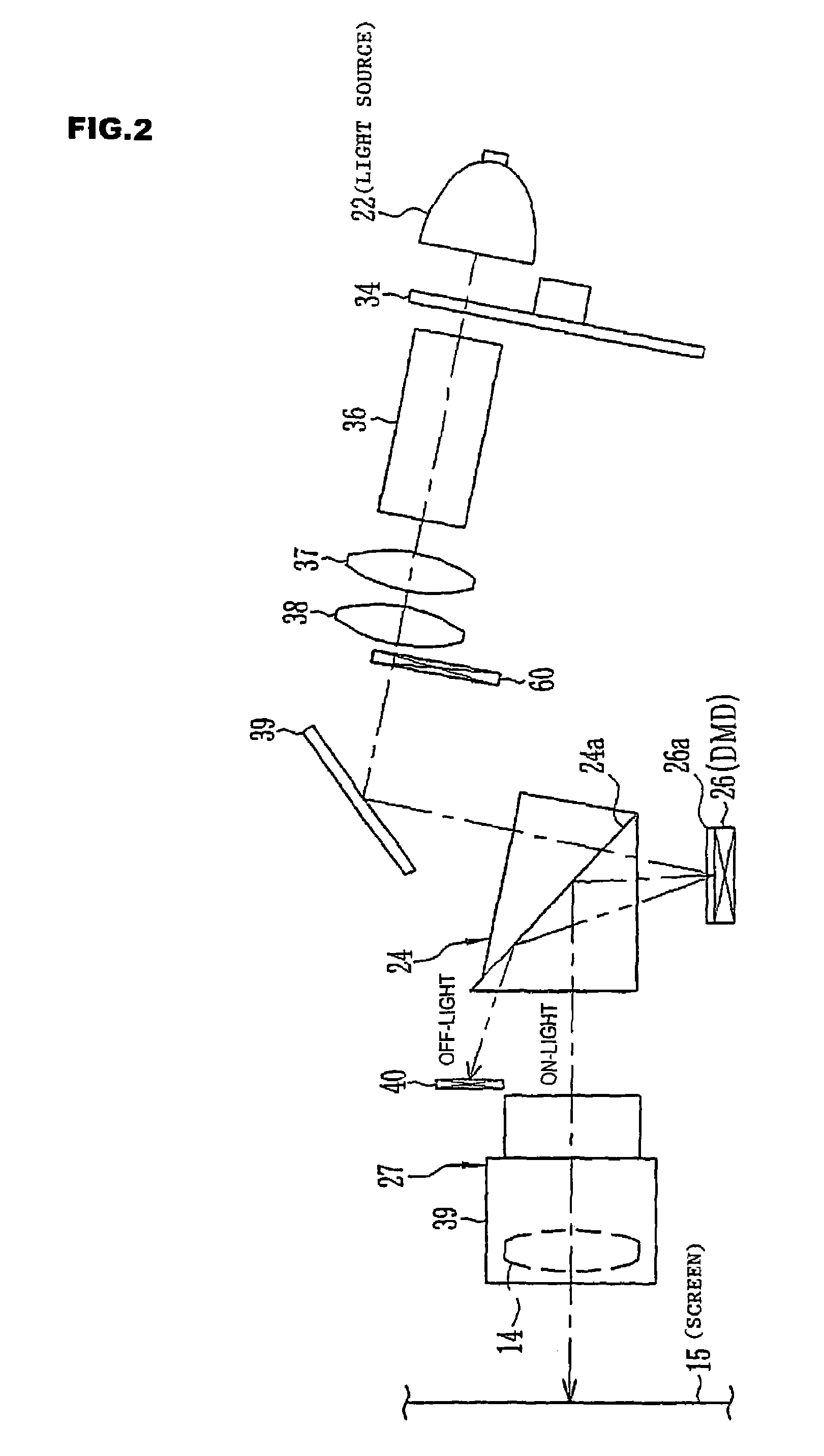 Projection image display apparatus