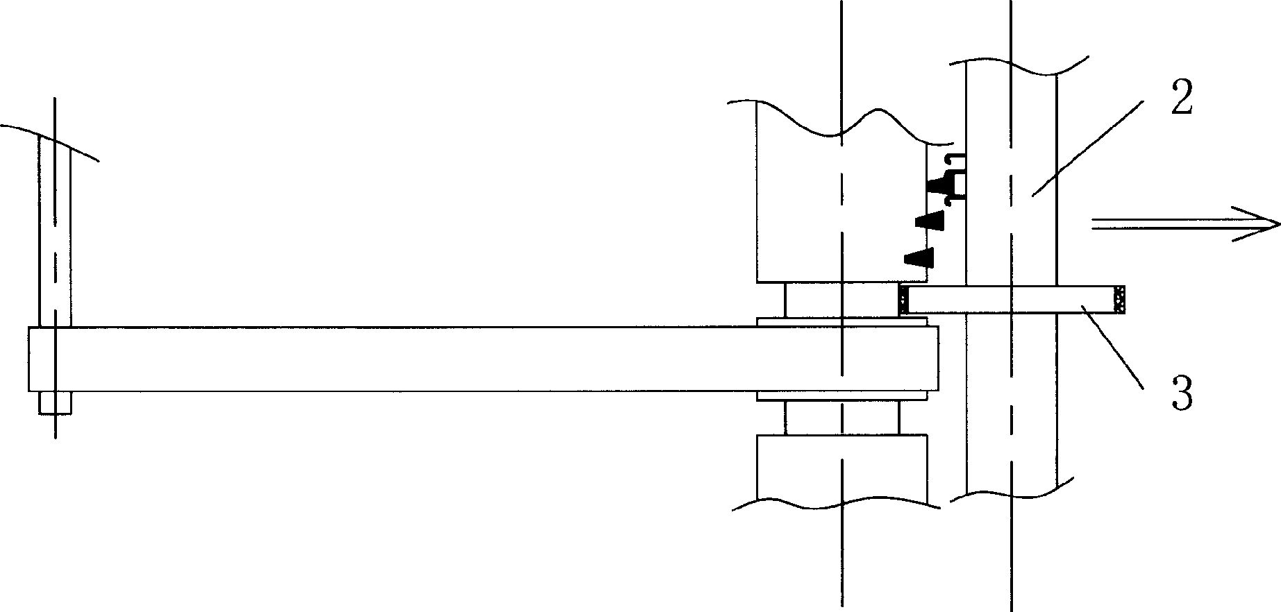 Winding-lock preventing roller paint brush device