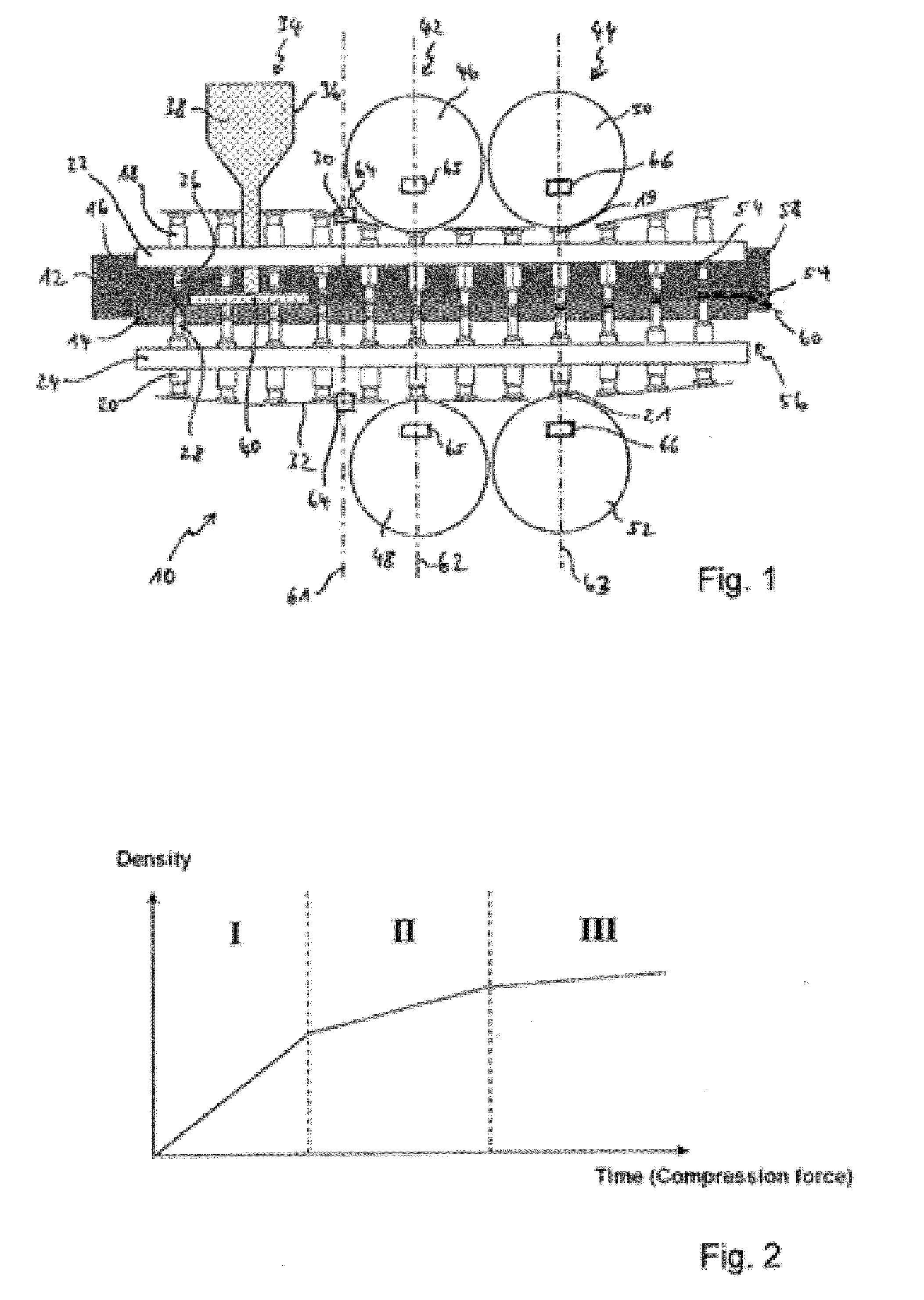 Rotary Tablet Press and Method for Pressing Tablets in a Rotary Tablet Press