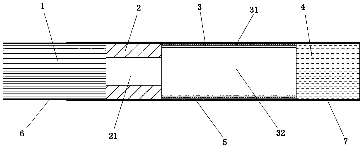 Cigarette used for heating non-combustion cigarette