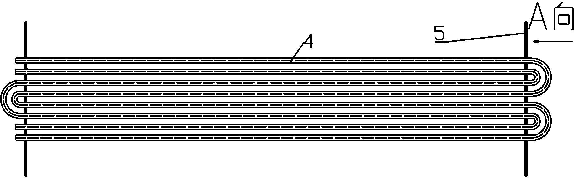 Method for manufacturing saw-toothed tube plates used for finned tube heat exchanger