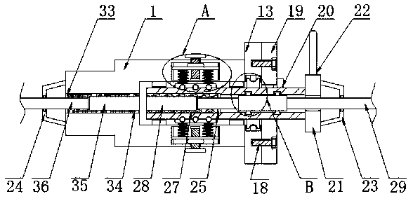 Optical fiber rotary connector for multichannel optical fiber early warning equipment