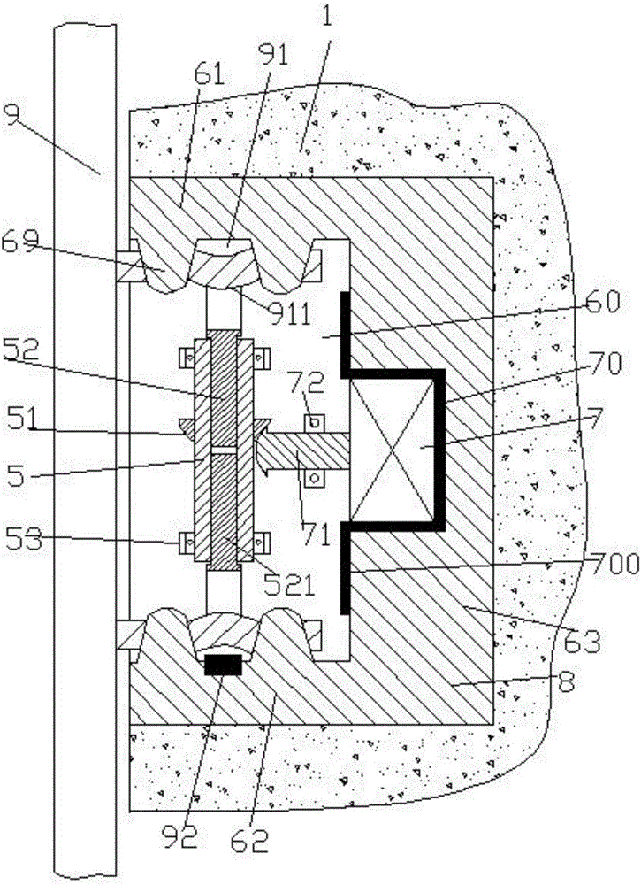 Mounting structure for decoration panel