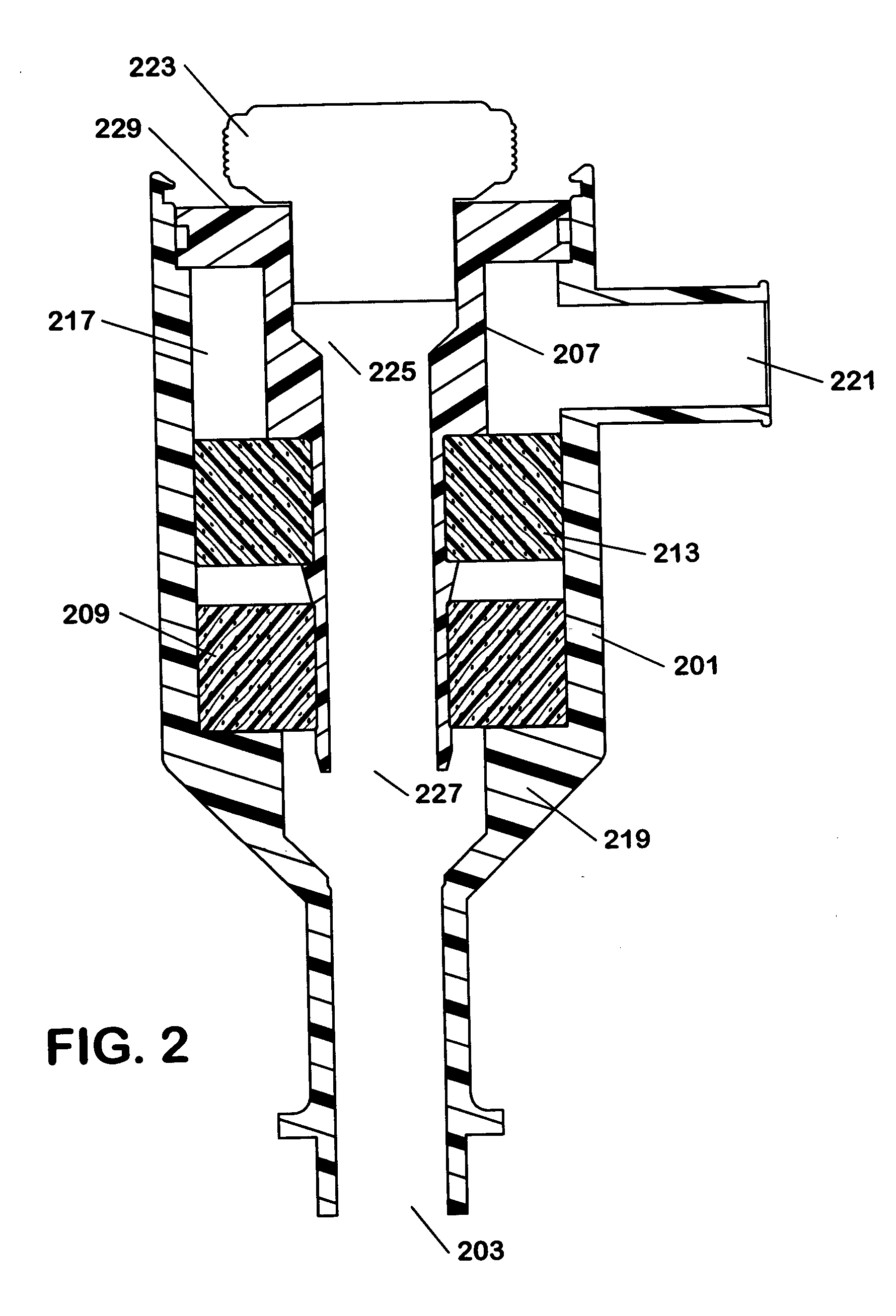 Combined filter and fill tube