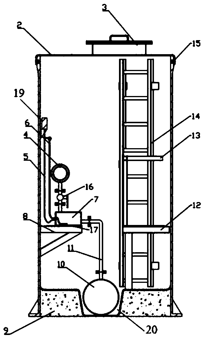 Multifunctional glass fiber-reinforced plastic liquid collecting well