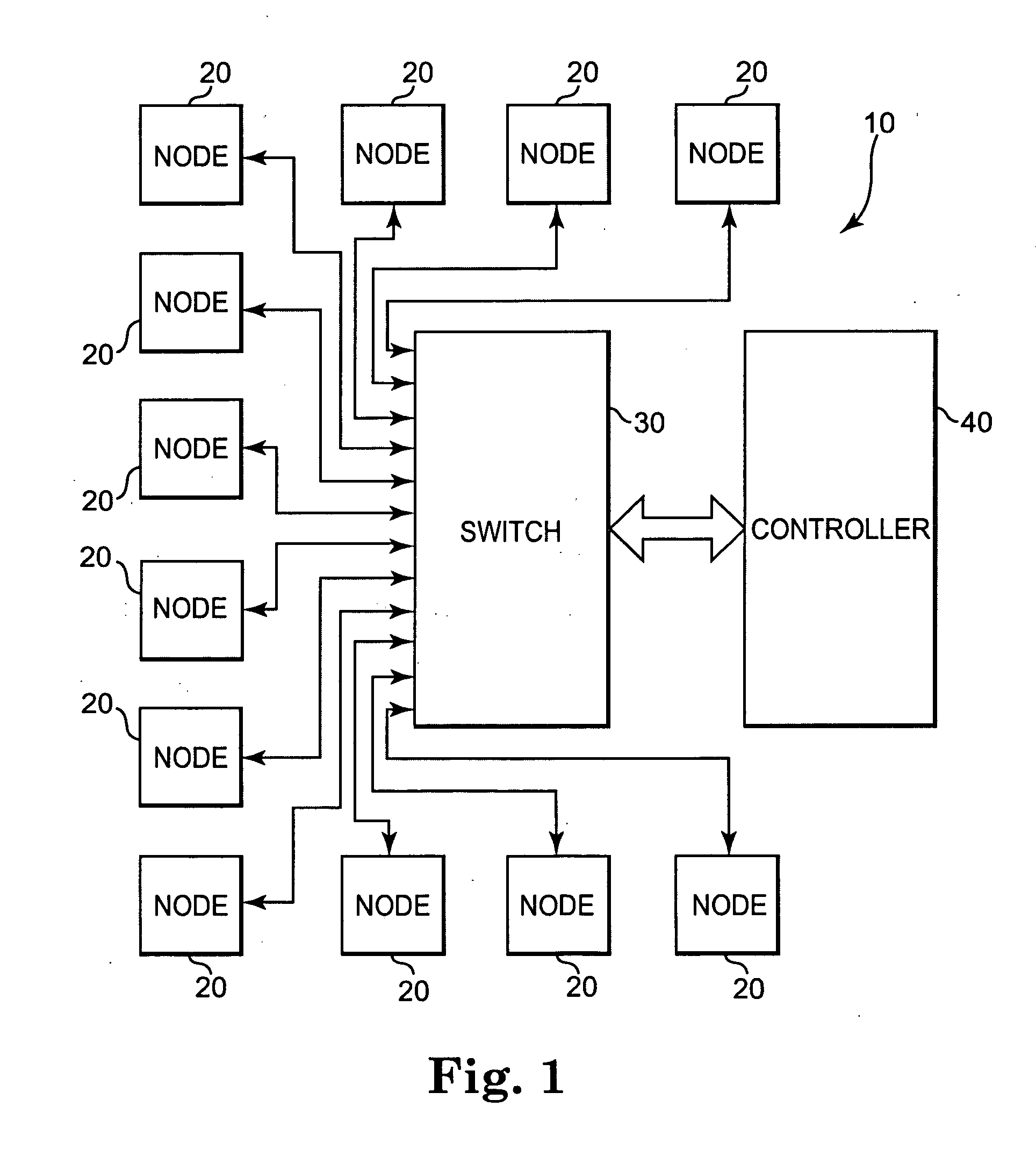 Data communication network using optical power averaged multiplexing