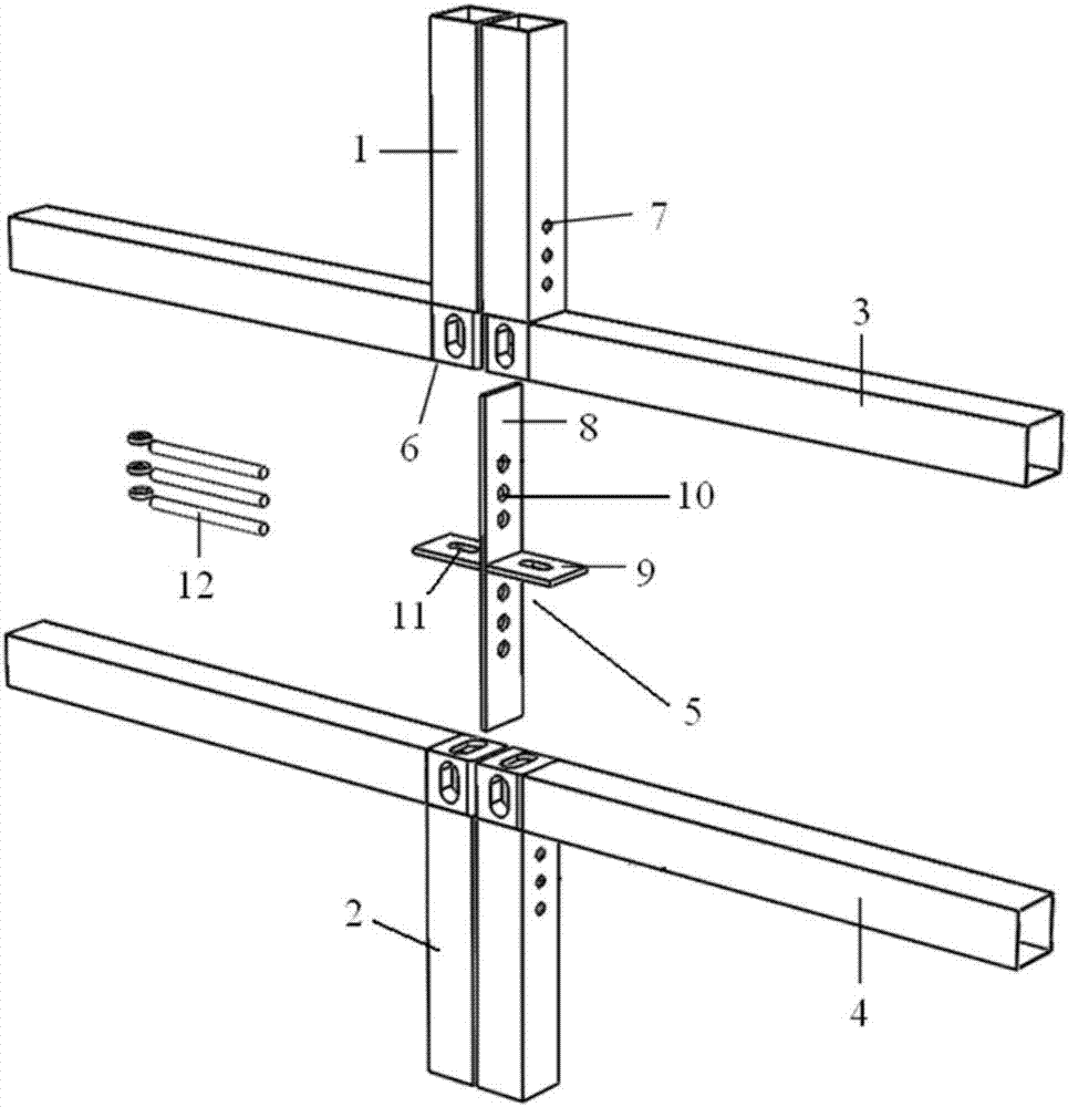 Modularized container building connection joint