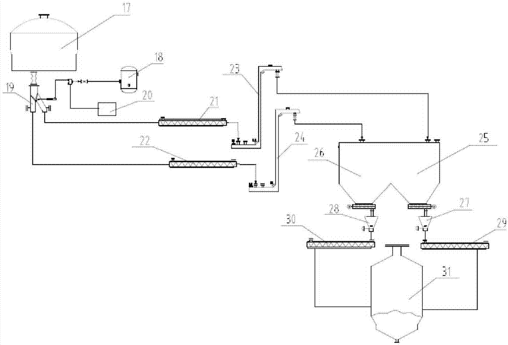 Multi-channel half-dry sludge switching device and sludge conveying system comprising same