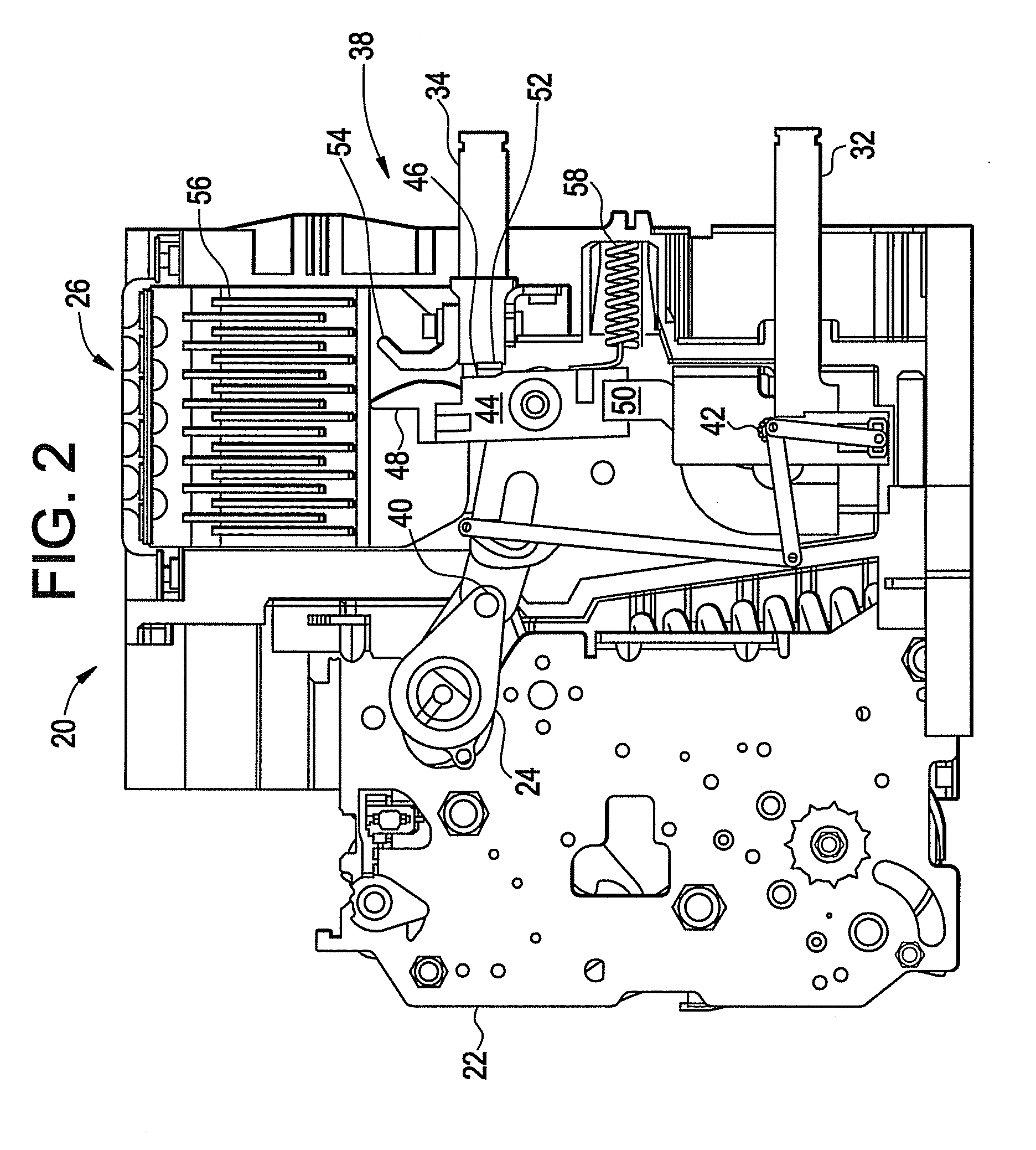 Secondary trip system for circuit breaker