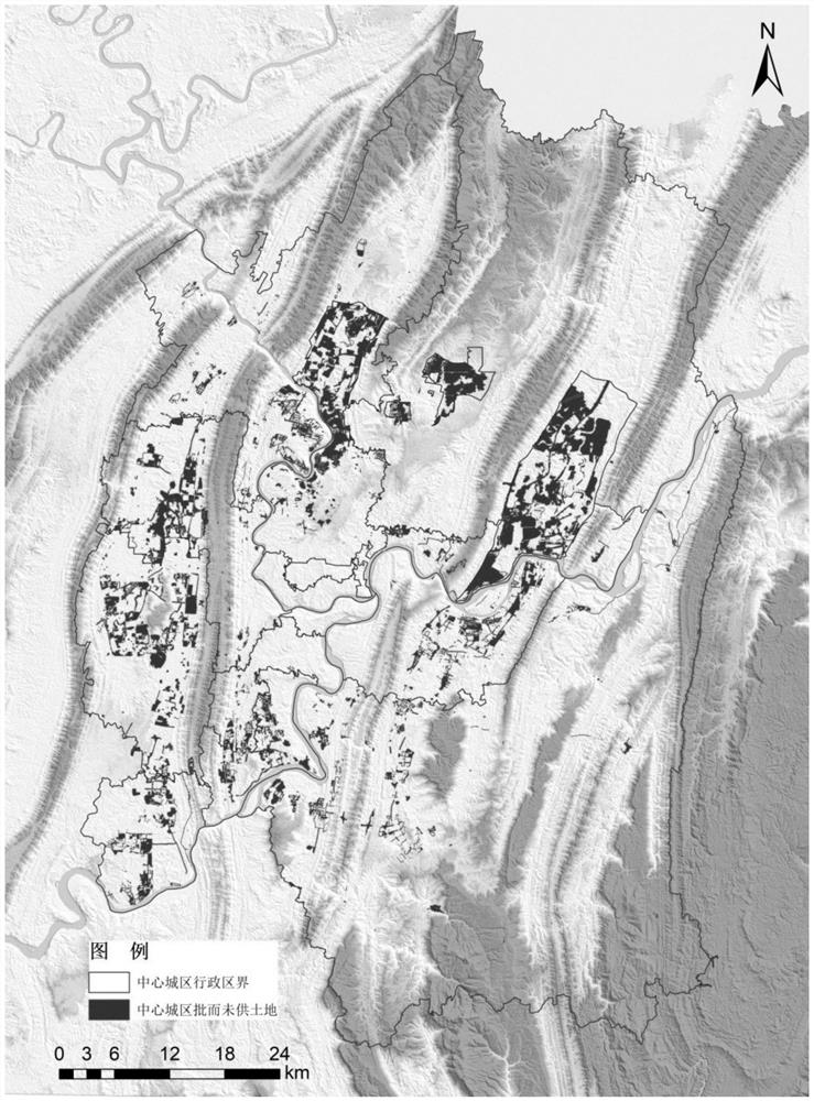 Full-life-cycle data fusion management method for planning construction land