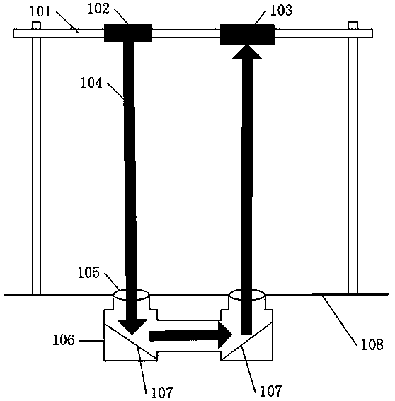 Vertical motor vehicle tail gas remote sensing detection system