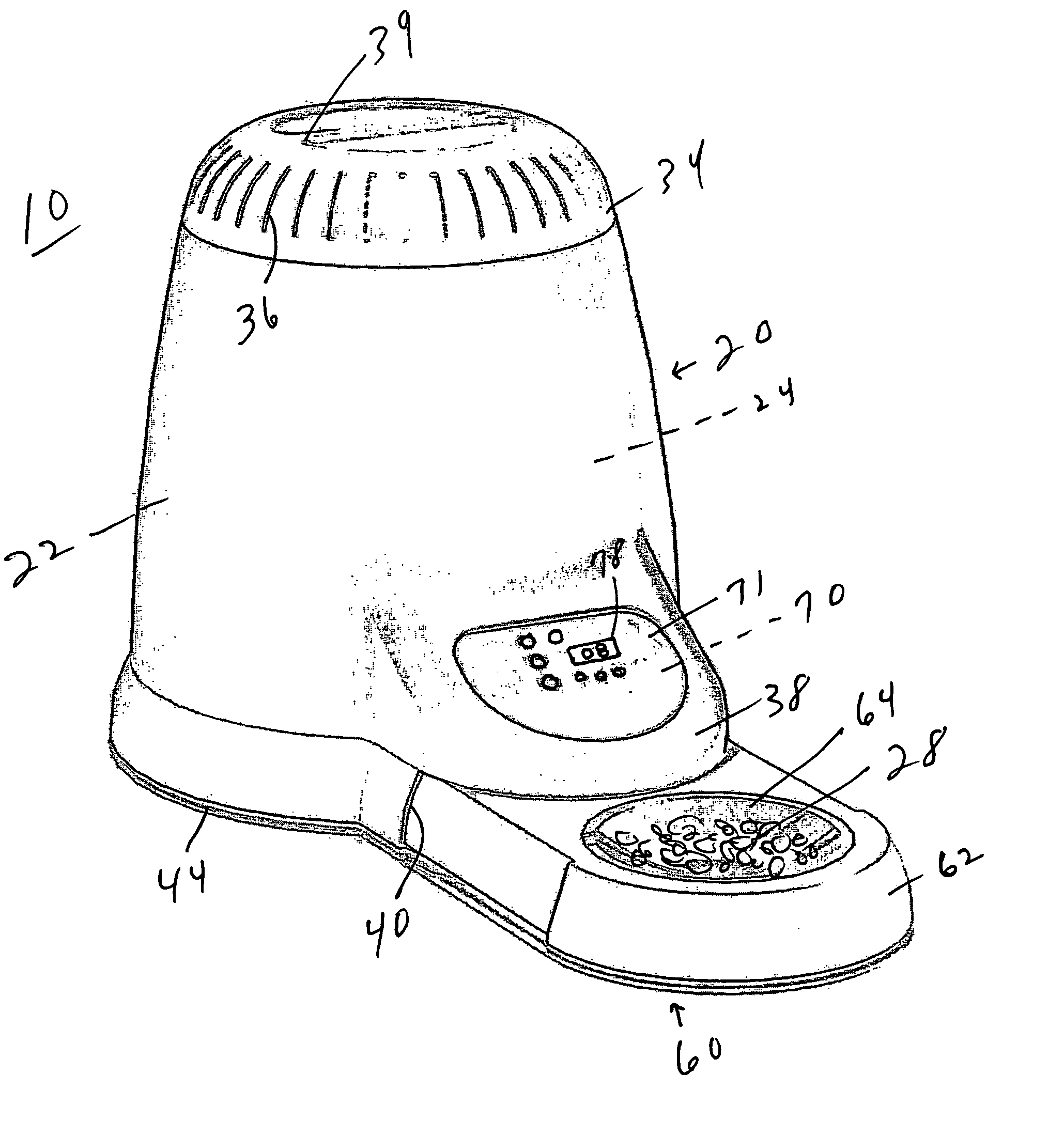 Animal feeding device and method