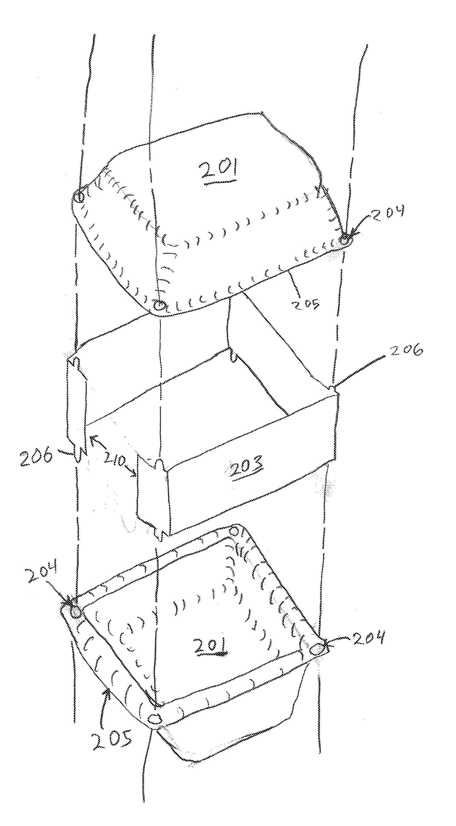 Shaped Articles Having Peelable, Perforated Surfaces and Their Use for Segregating Particulate Materials, Such as in Animal Litter Trays