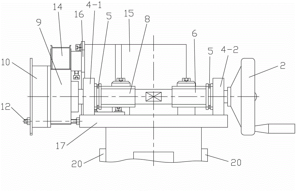 Roller adjusting mechanism of small standard copper belt rolling machine