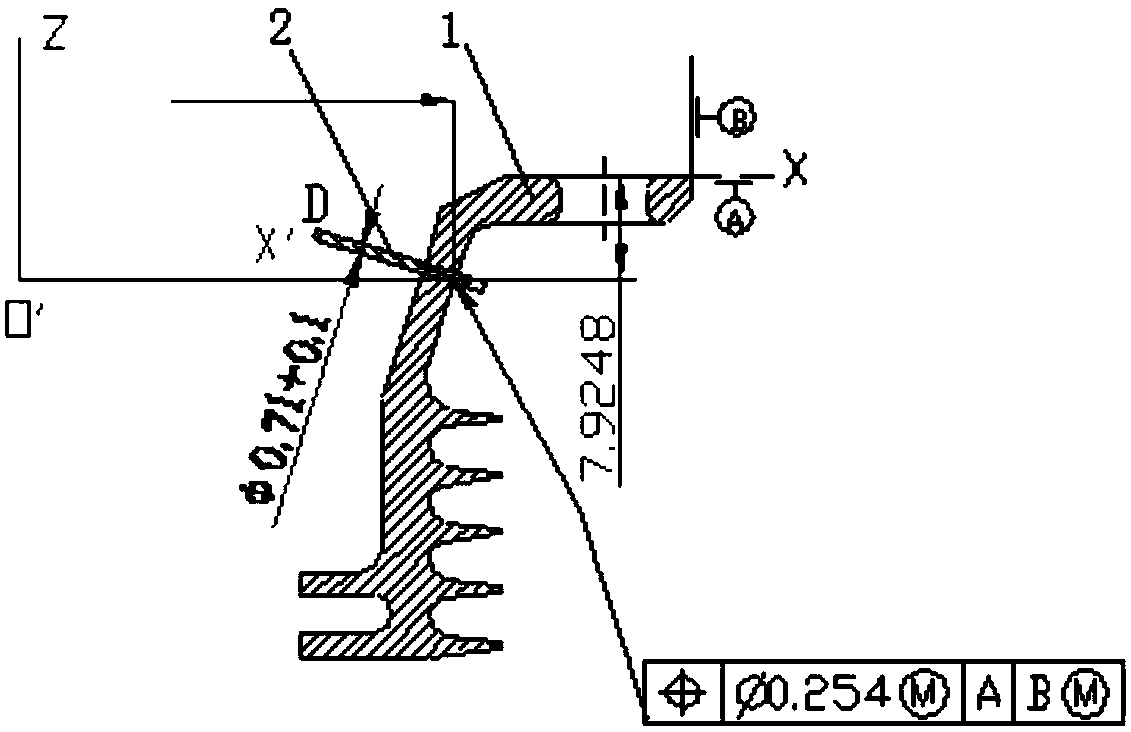 Method for detecting hole location degree by three-coordinate measuring machine