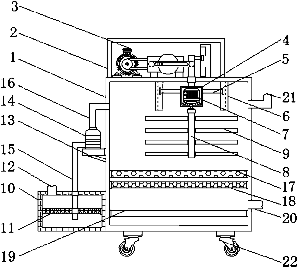 Wastewater treatment device for textile processing