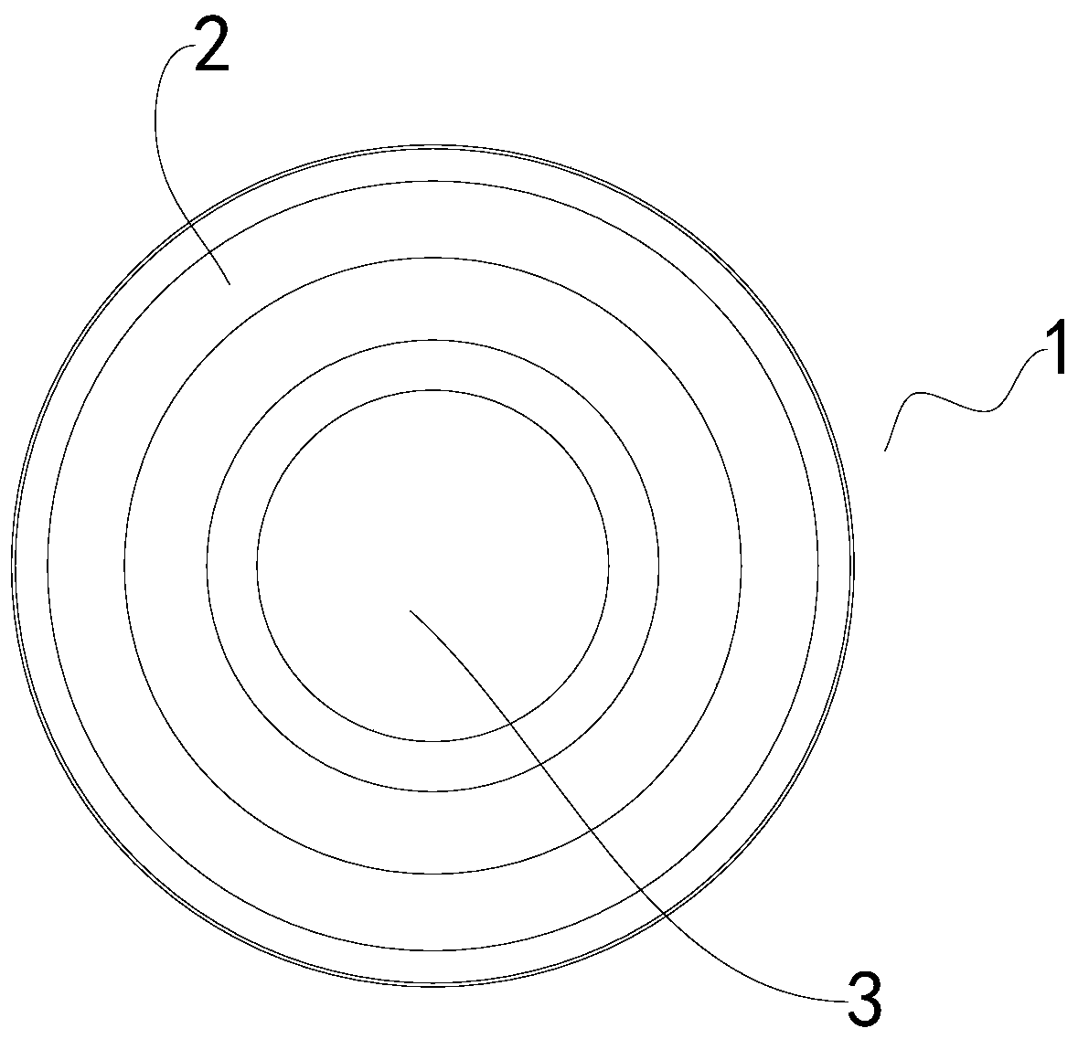 Inner round edge bottom lid