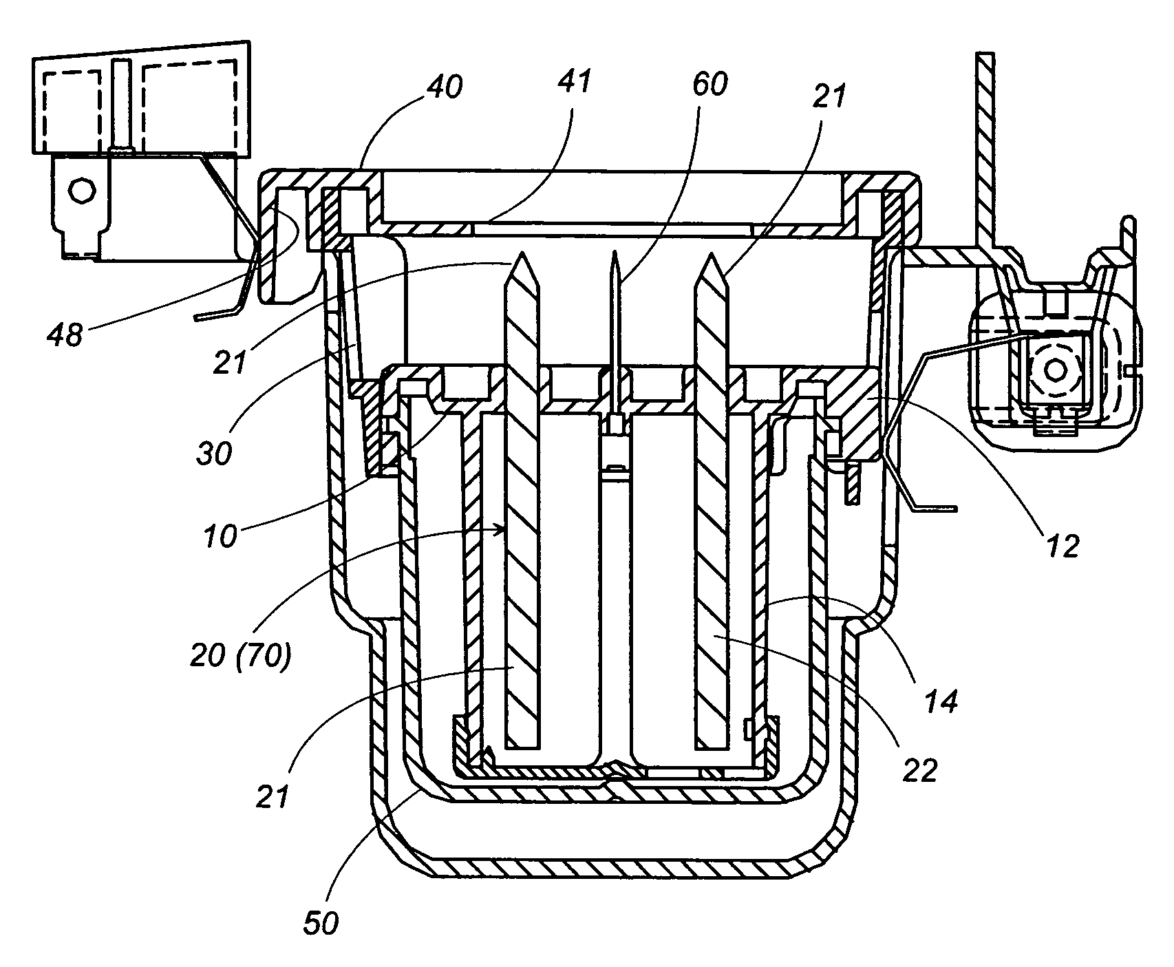 Electrostatically atomizing device