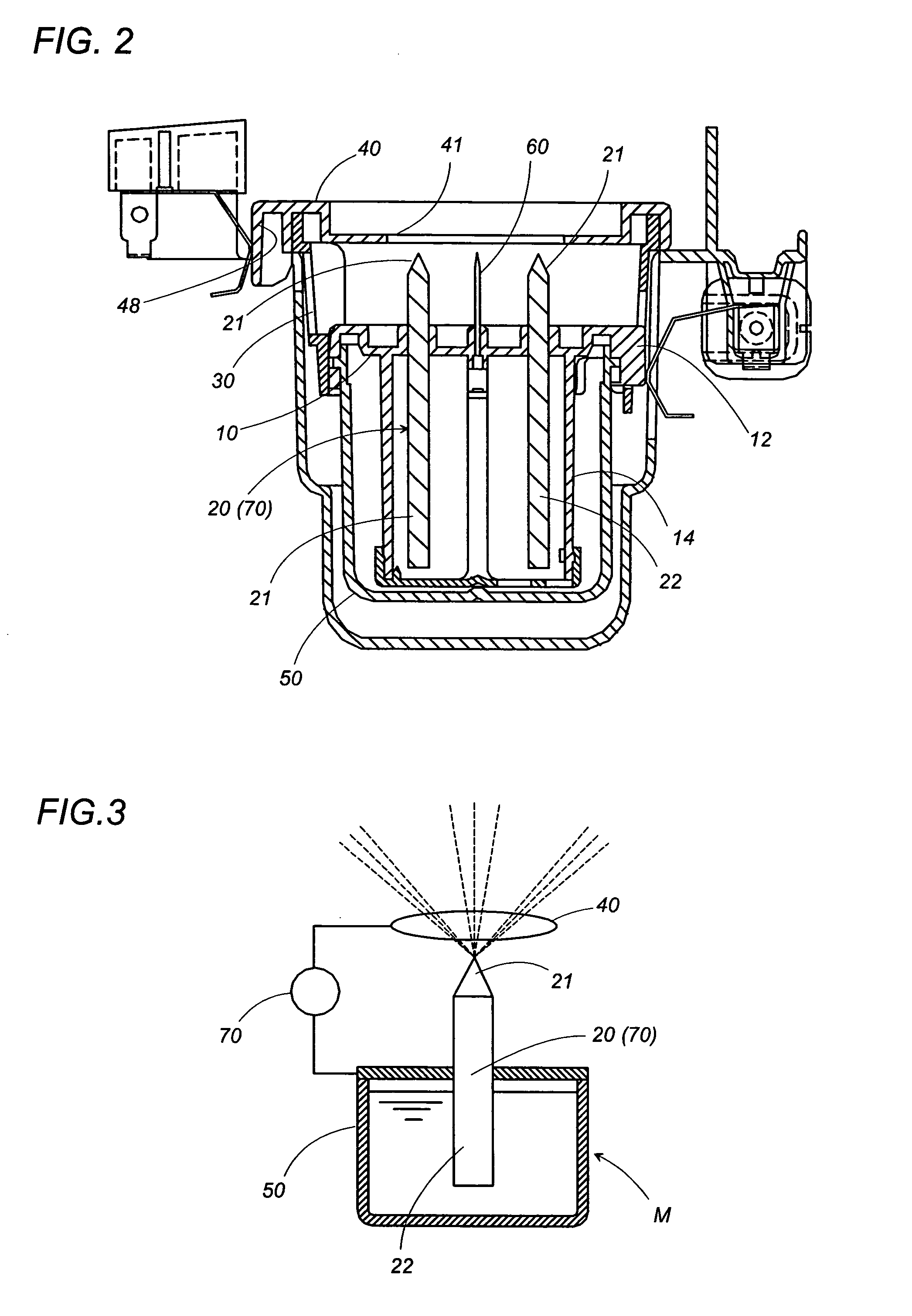 Electrostatically atomizing device