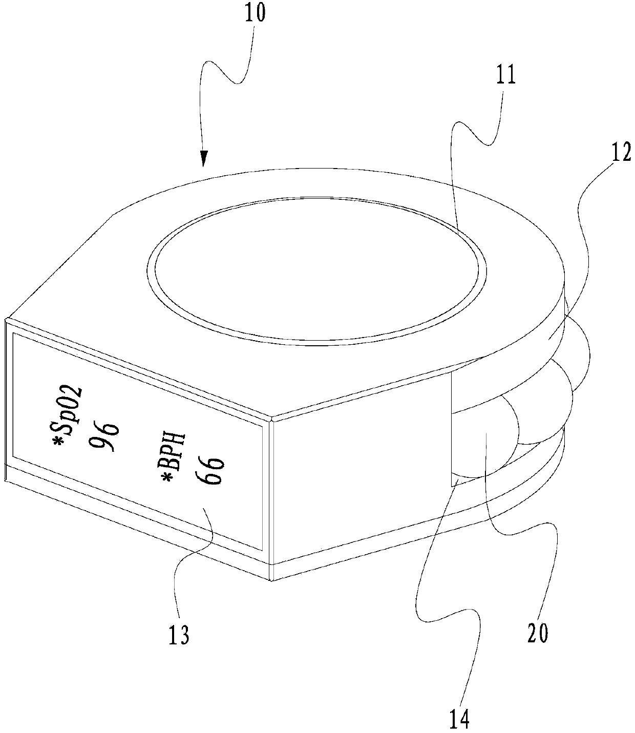 Intelligent portal positioning blood oxygen instrument