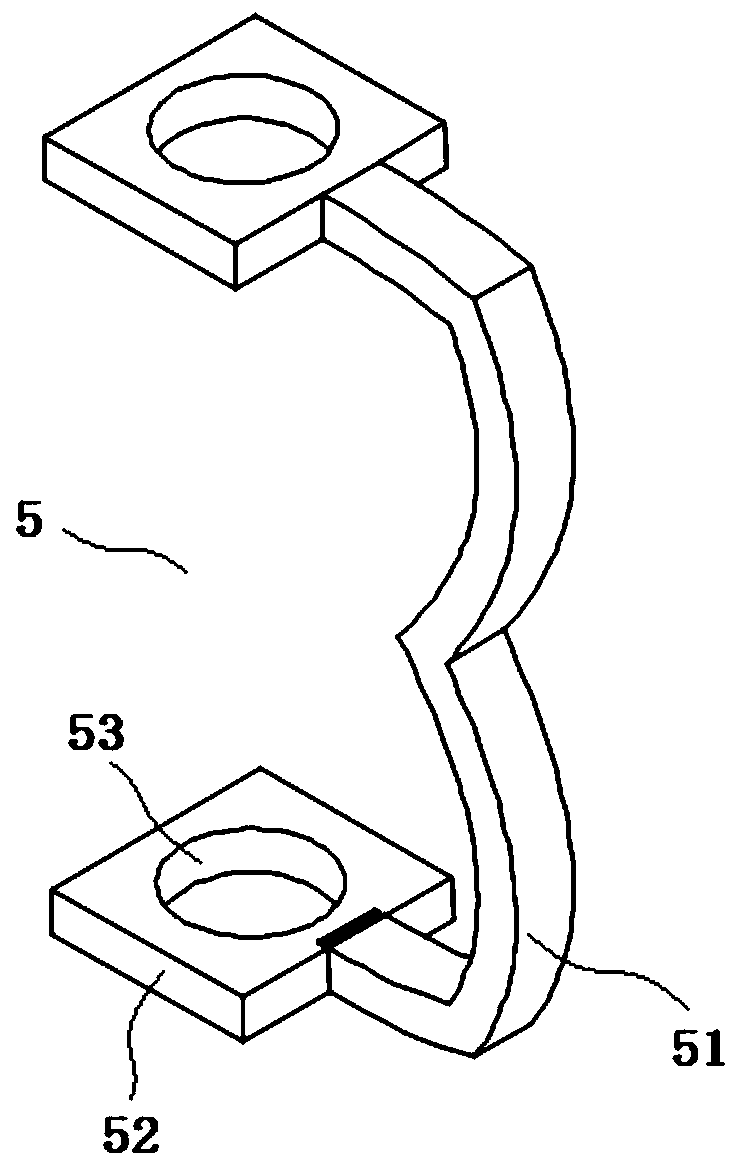 Pipeline fixing device for road construction