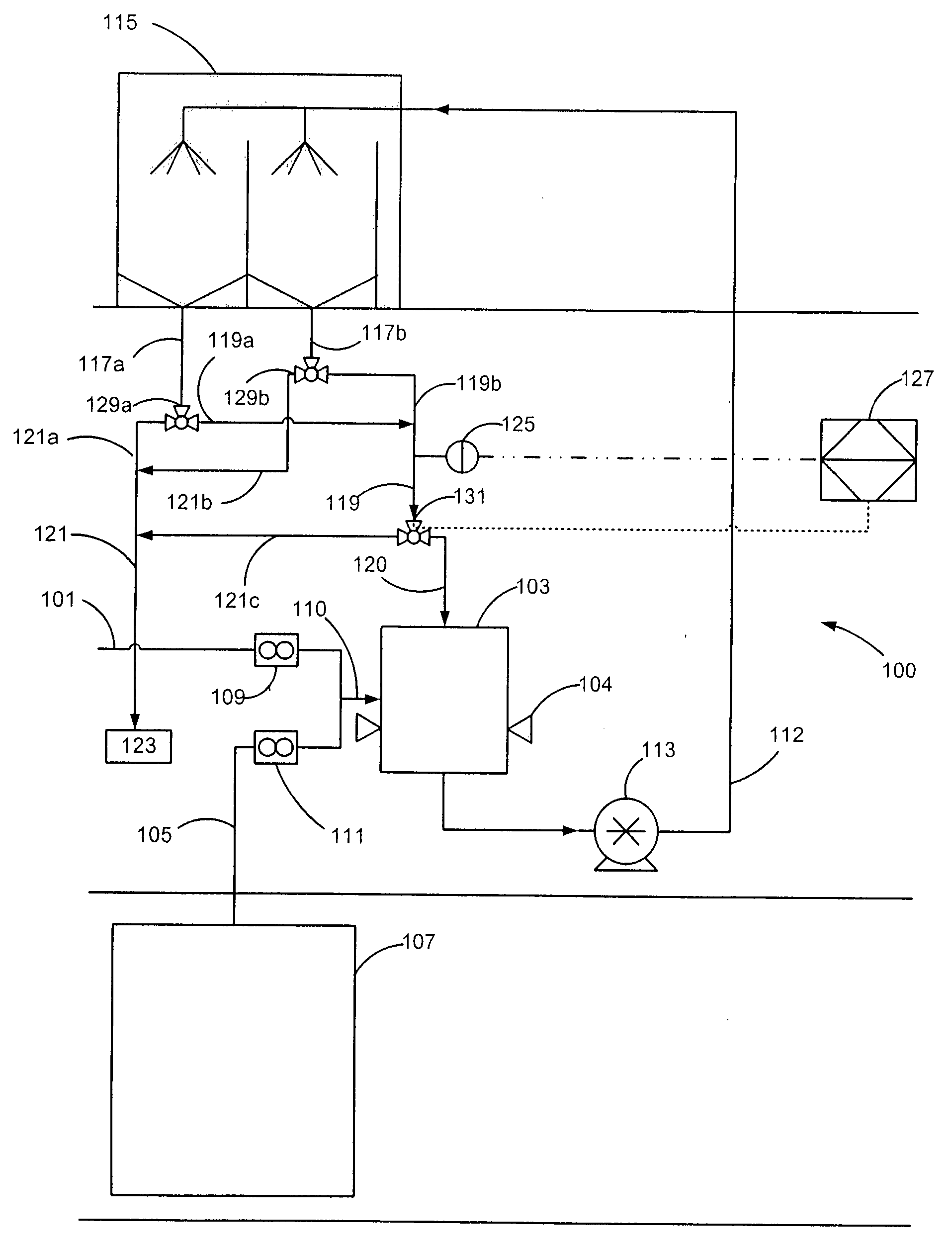 Method and apparatus for recycling process fluids