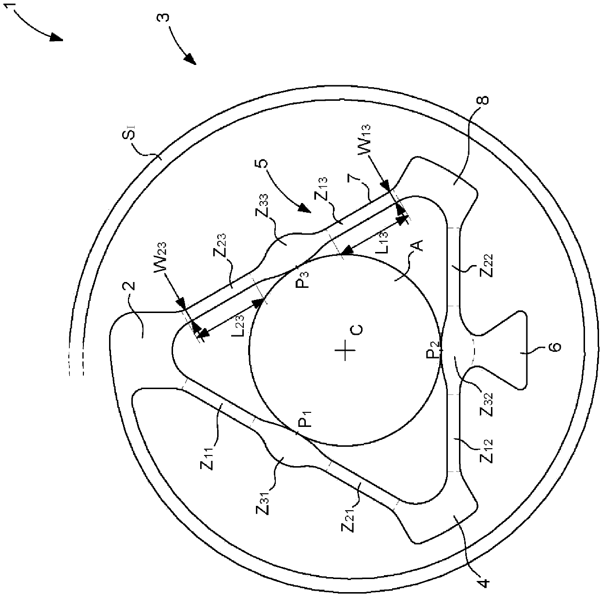 Hairspring being fixed by a spring washer