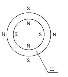 Moving magnet type linear rotation two-degree-of-freedom motor