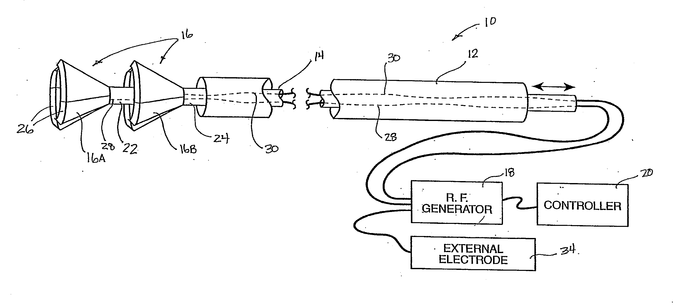 Expandable electode devices and methods of treating bronchial tubes