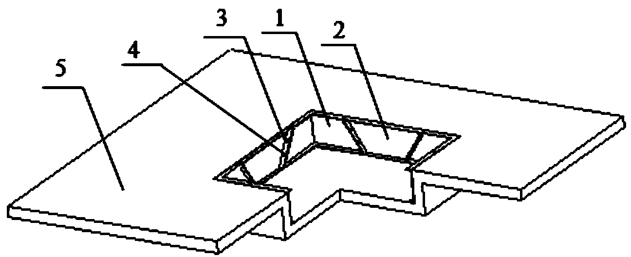 Steel wedge hang mould convenient to demount