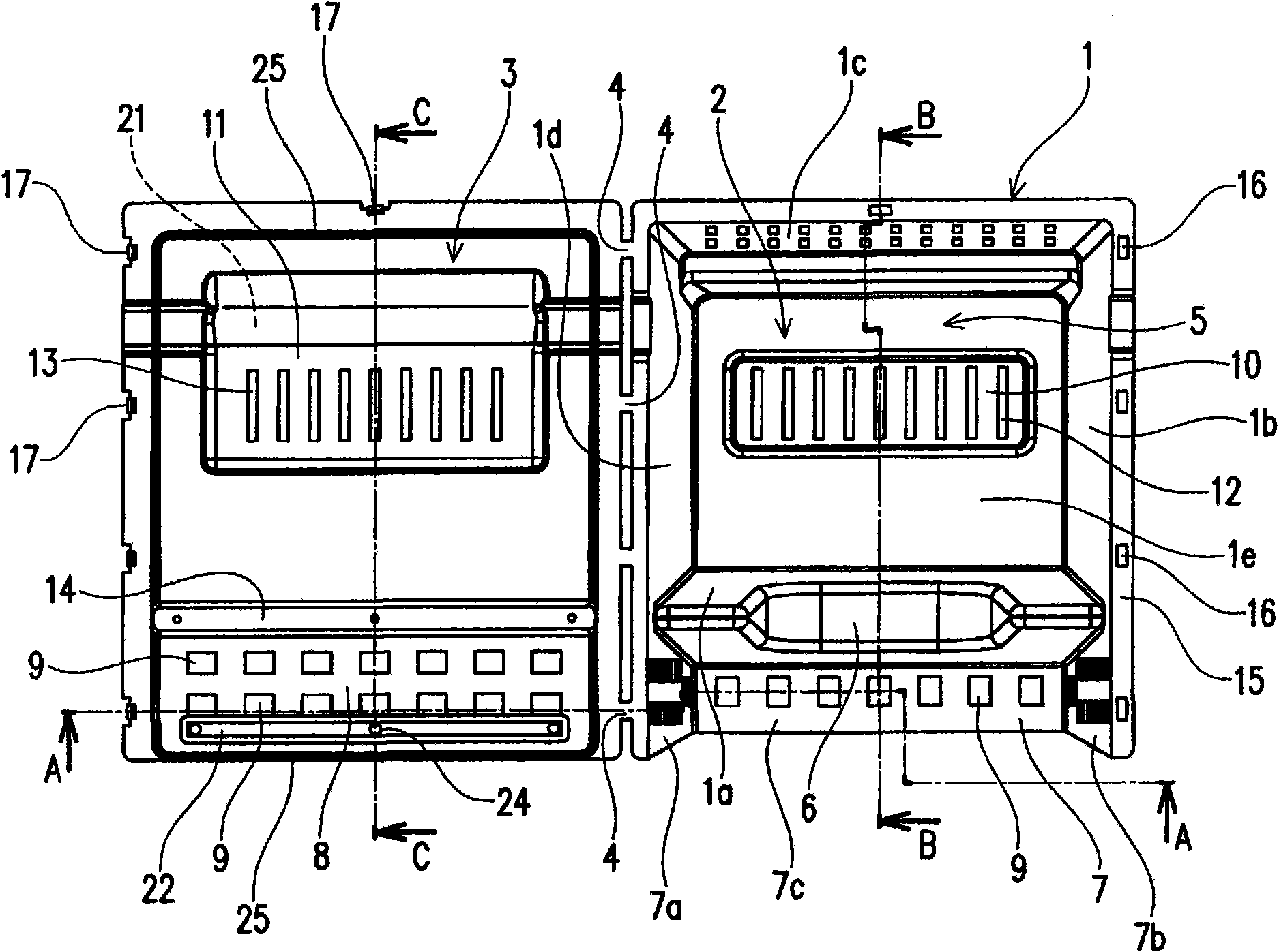 Container unit for greening and greening technique using the container unit