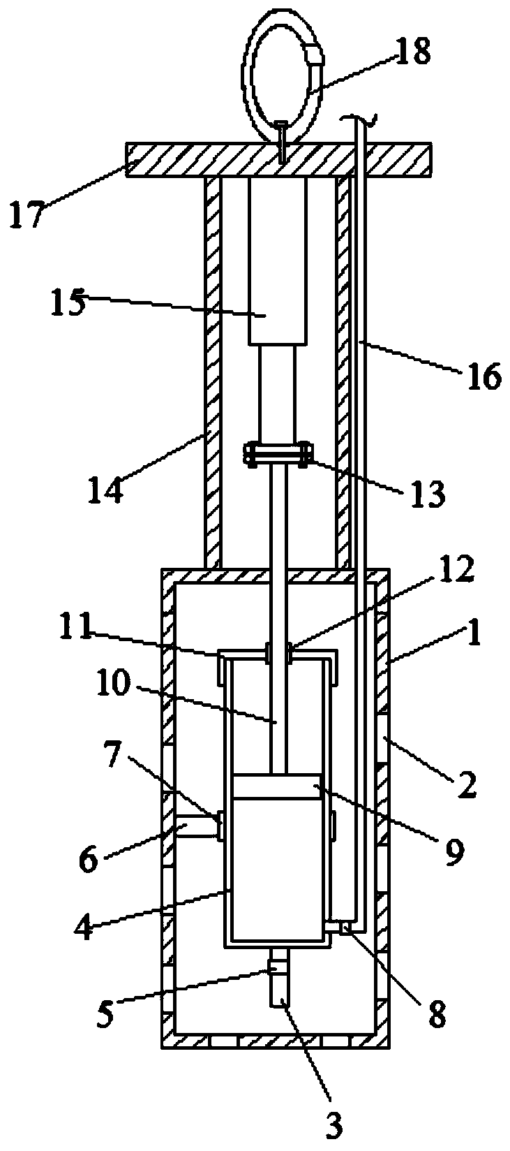 Coalbed methane sampling device for coalbed methane comprehensive exploration