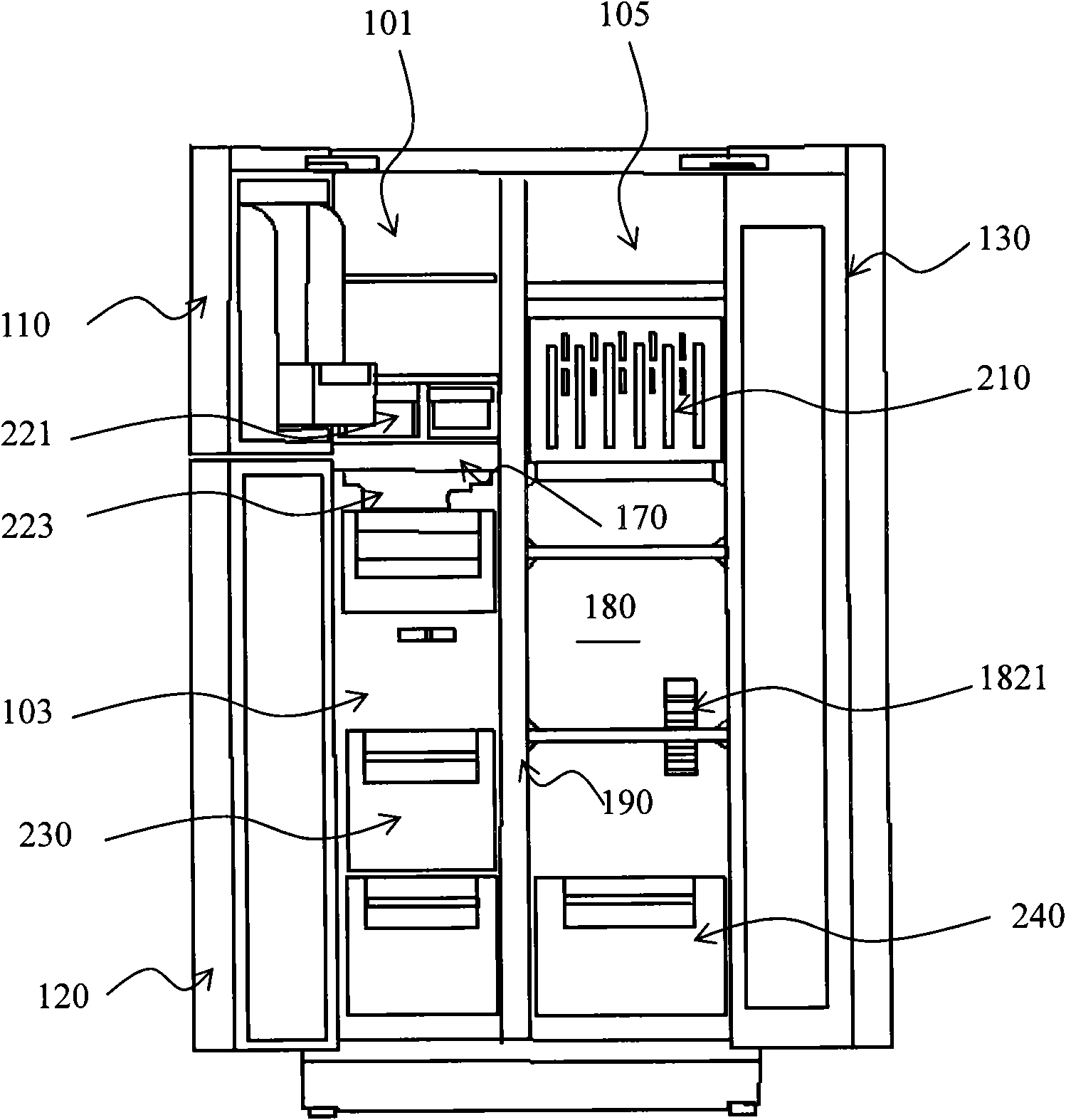 Refrigeration equipment and case manufacturing method thereof