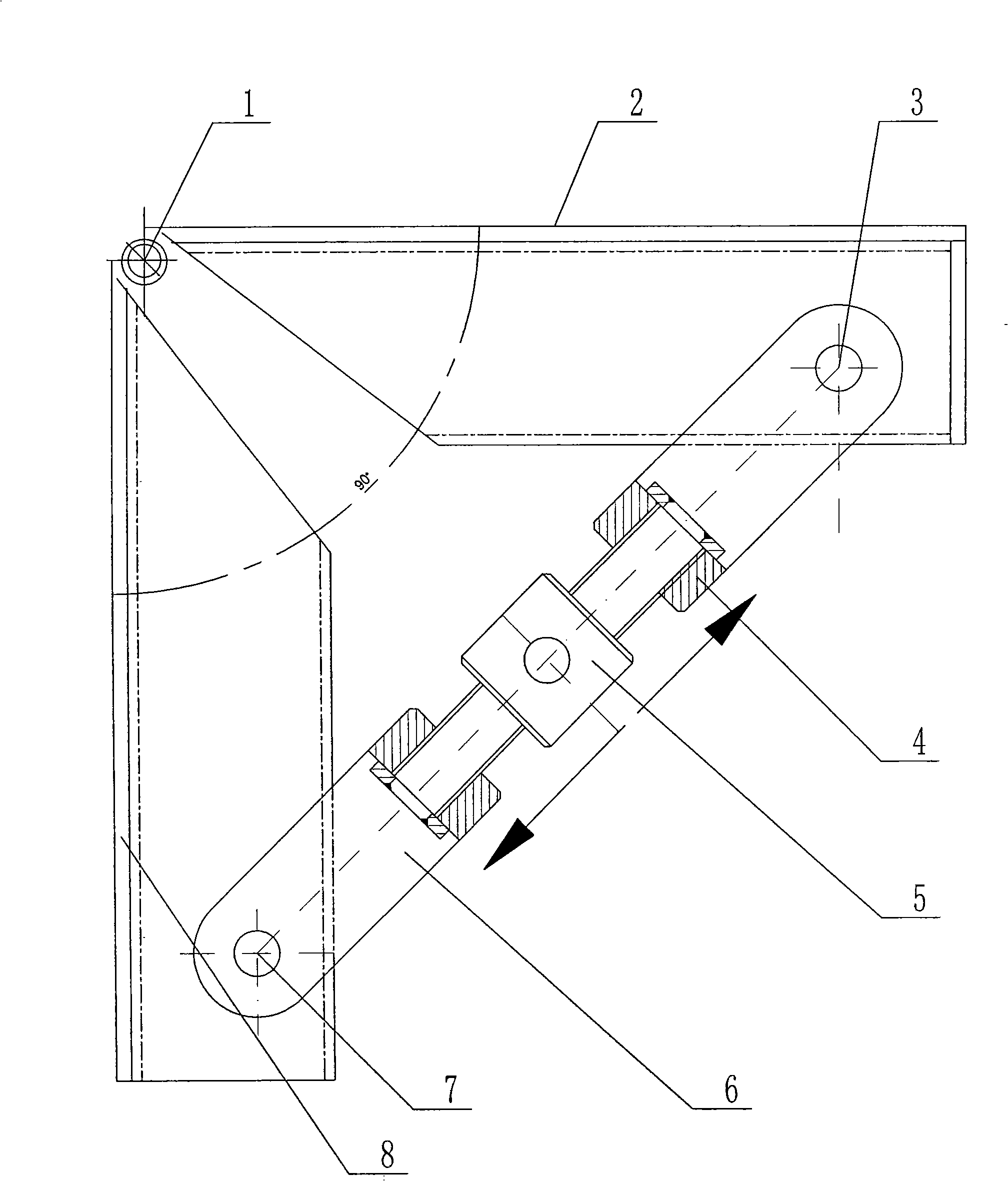 Loose-leaf type internal corner formwork