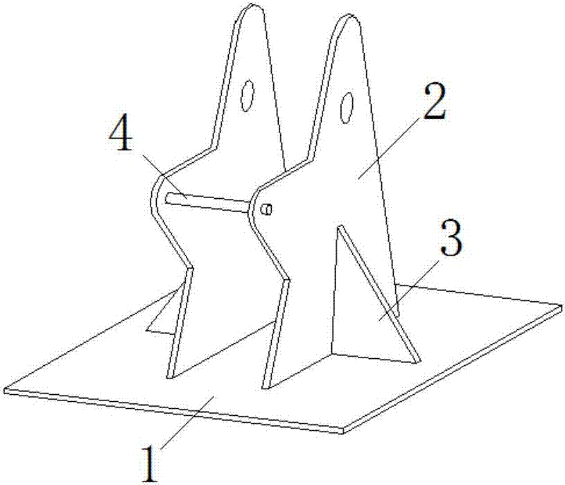 Spot welding test plate tearing test device and test method thereof