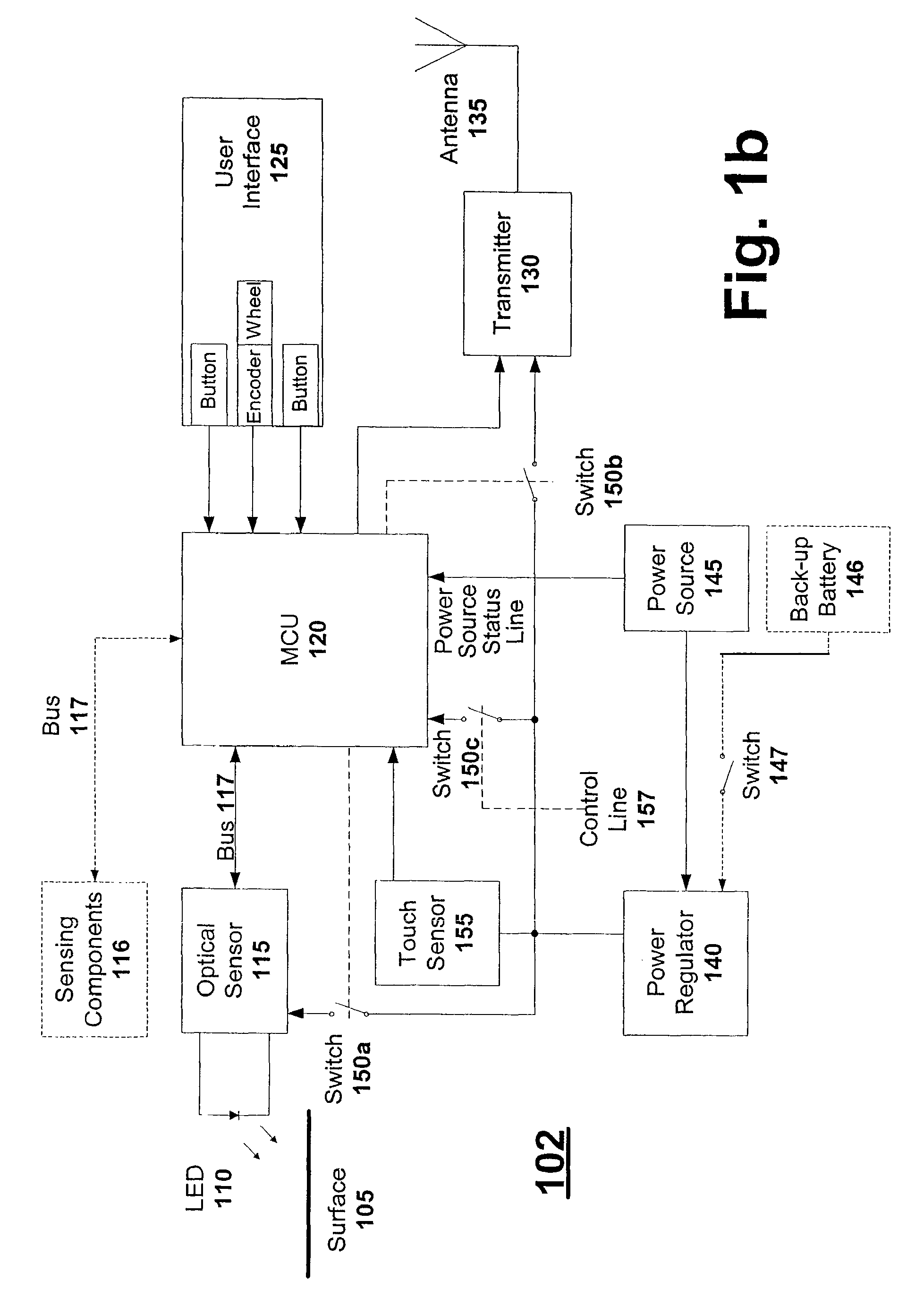 Wireless optical input device