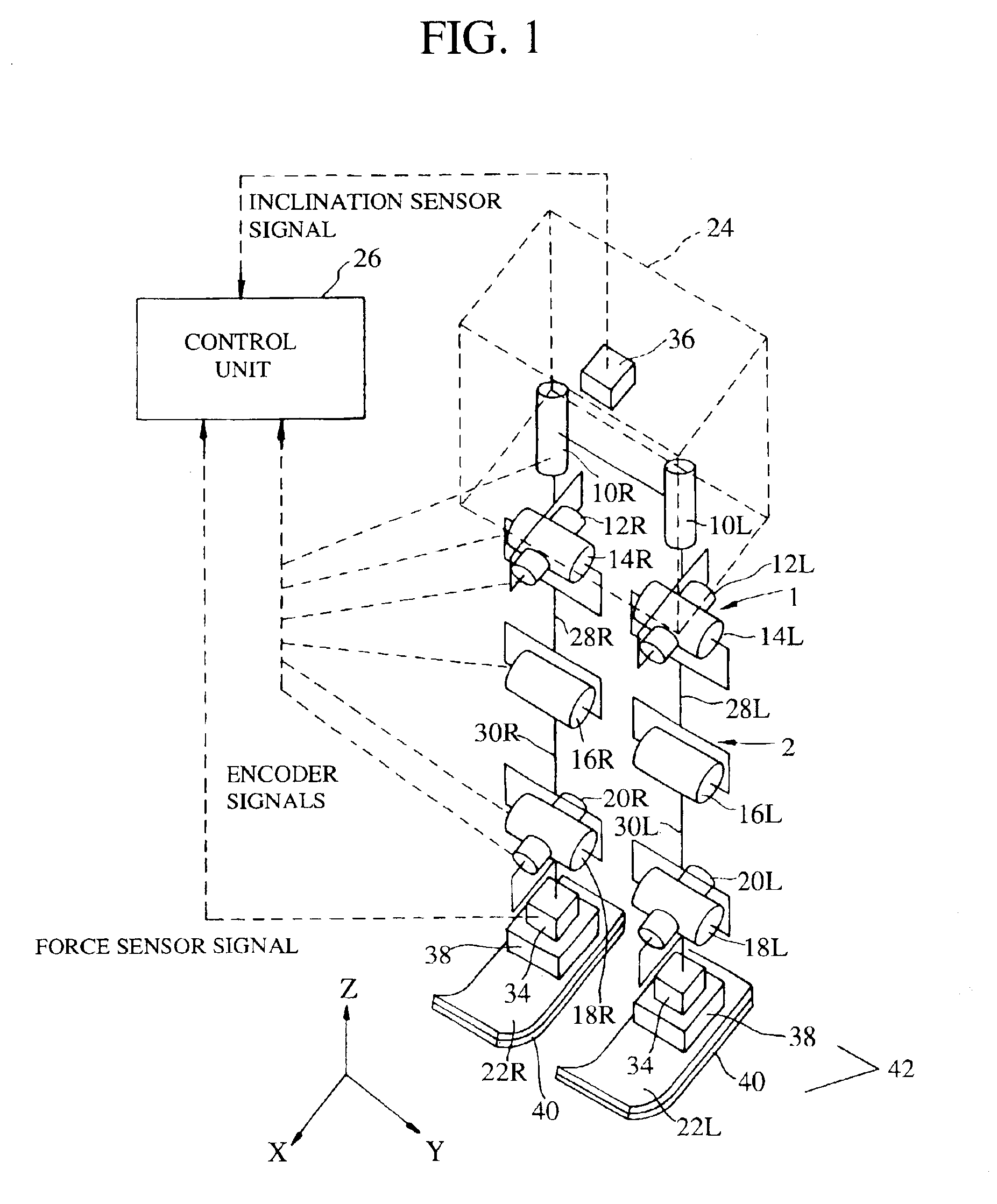 Floor shape estimation system of legged mobile robot