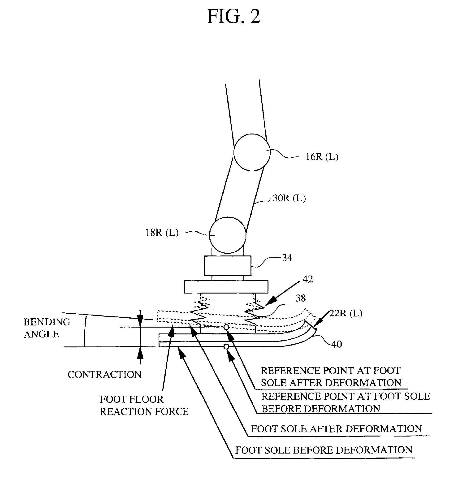 Floor shape estimation system of legged mobile robot