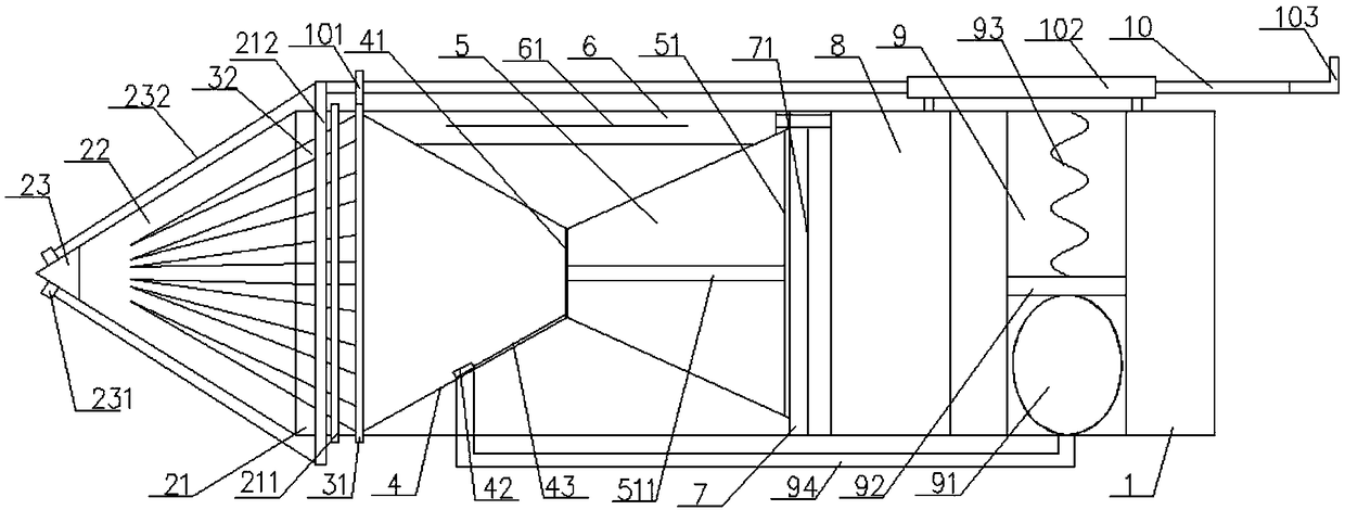 Portable fruit and vegetable food inspection apparatus