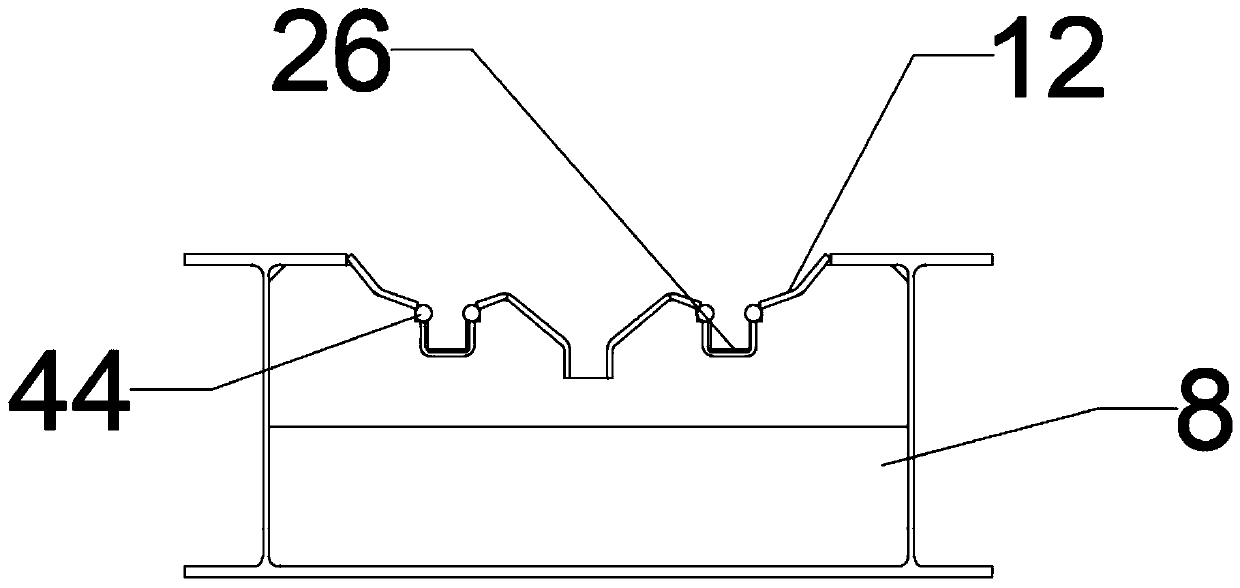 Power catwalk machine capable of feeding and throwing three drilling and exploitation tubular columns