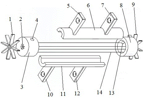 Multi-channel nerve repair catheter and mold with tissue inductive function