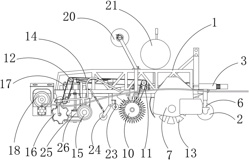 Multifunctional celery seeding all-in-one machine