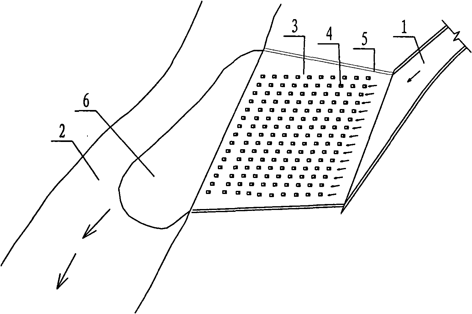 Hydropower station bank slope and stilling pool combined energy dissipation method